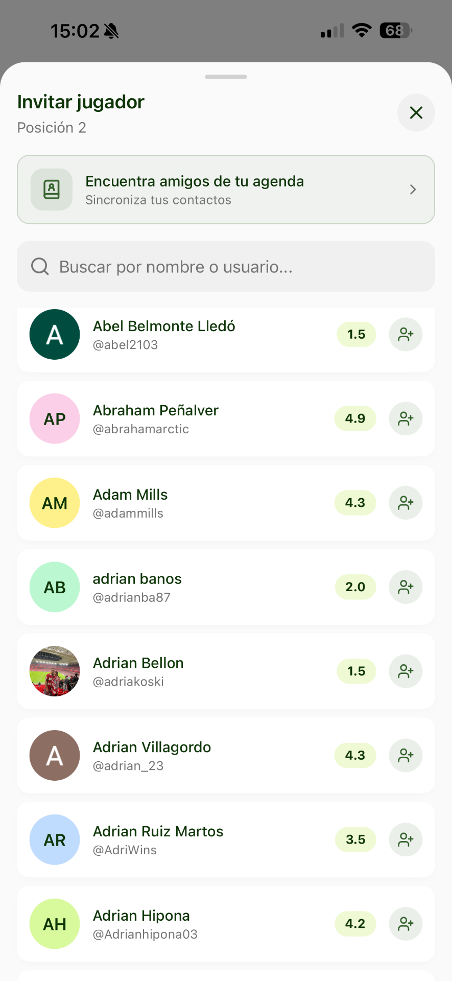 Encuentra con quién jugar